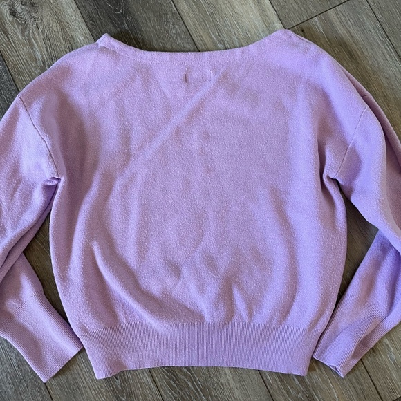 MAEVE Anthropologie Lavender Boat Neck Sweater - Picture 6 of 9